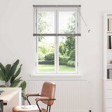 vidaXL Zavjesa za prozor sa zavjesama Srebrna 80 x 130 cm Aluminij | shoptok.hr