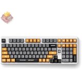 MCHOSE gaming tastatura x unbox therapy UT98 retro therapy/silent peach V3 switch Cene