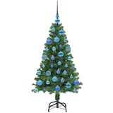 vidaXL Umestno božično drevo Zelena 120 cm PVC, jeklo in plastika | Shoptok.si