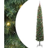vidaXL Umestno božično drevo Zelena 300 cm PVC in Jeklo in Plastika | Shoptok.si
