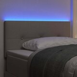  LED glava kreveta Sivo-smeđa tkanina | shoptok.hr