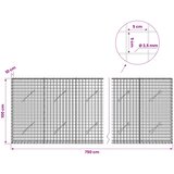  Gabion s žicom debljine 3,5 mm i mrežom 5x5 cm 750x10x100 cm Slike