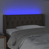  LED uzglavlje smeđesivo 103x16x78/88 cm od tkanine | shoptok.hr