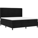  Box Spring postelja z vzmetnico in LED osvetlitvijo Črna 180x200 cm Tkanina, (22050089) | Shoptok.si