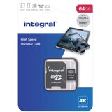 Integral Spominska kartica MicroSDHC/XC V30 UHS-I U3 visoke hitrosti 64 GB, (5000310071) Slike