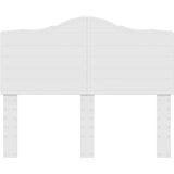 vidaXL uzglavlje s uzglavljem bijelo 135 cm konstruirano drvo | shoptok.hr