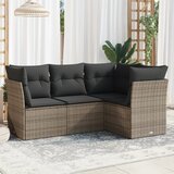 vidaXL 4-dijelni set vrtnih sofa od poliratana s jastucima sivi | shoptok.hr