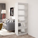 Furnova Knjižna omara za razdelitev prostora bela 60x35x167 cm borovina, (21933475) | Shoptok.si