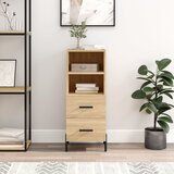 vidaXL Komoda sonoma hrast 34,5x34x90 cm inženirski les | Shoptok.si