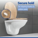 Wenko WC deska s počasnim zapiranjem 37 x 43 cm Oak – | Shoptok.si