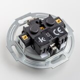  Kliklap - Retro jednopolni prekidač br. 1 i SCHUKO utičnica 230V sa sivim okvirom | Eponuda.com