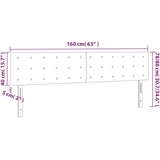  LED uzglavlje tamnosivo 160x5x78/88 cm od tkanine | shoptok.hr