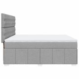  Krevet s oprugama i madracem svjetlosivi 180x200 cm od tkanine | shoptok.hr