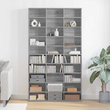 Ormarić za CD-ove sivi hrast 102x23x177,5 cm konstruirano drvo | shoptok.hr