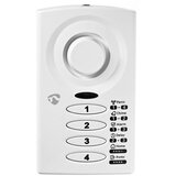 Nedis Alarm za vrata in okna s sireno 85 dB in magnetnim tipalom, Bela, (5000277689) | Shoptok.si