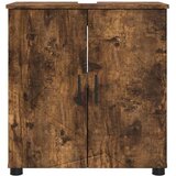 vidaXL Kopalniška omarica s polico Dimljeni hrast 61 x 35 x 64 cm | Shoptok.si