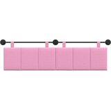  Držeće uzglavlje Zidne Ružičasta 190 x 55 x 5 cm tkanina - Ružičasta 180 cm bez LED | shoptok.hr