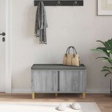  Haldna klop z blazino z vrati Siva Sonoma 80 x 38 x 46 cm, (5000155653) | Shoptok.si