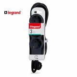 Legrand 694560 produžni blok 3X2P+E 3M (crna/t.siva) | ePonuda.com