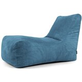 SLOWDOWN Modra vreča za sedenje iz rebrastega žameta Lounge – | Shoptok.si