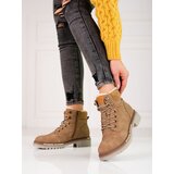 SHELOVET Brown women's trappers Cijene