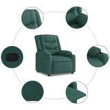  Naslonjač od tkanine tamnozeleni | shoptok.hr