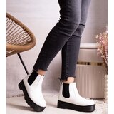 Gemre White platform ankle boots Lessaya | Shoptok.si