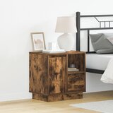 vidaXL Noćni ormarići Dimljeni hrast Iverica Srednji Noćni ormarić | shoptok.hr