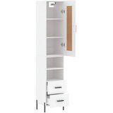  Visoka komoda bijeli 34,5x34x180 cm od konstruiranog drva | shoptok.hr