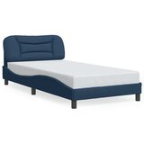 Okvir kreveta s LED-om bez madraca Hvar Plava 100x200 cm tkanina | shoptok.hr
