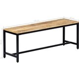 vidaXL Jedilna klop 120 cm trden robusten mangov les | Shoptok.si