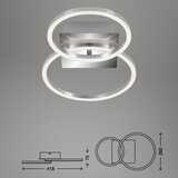BRILONER 3110-018 - led prigušiva stropna svetiljka frames LED/16W/230V | Eponuda.com
