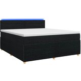  Boxspring krevet s madracem Crna 140 x 190 cm Tkanina | shoptok.hr