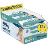 Pampers Vlažne maramice 99% Water Ecom pakovanje 12x60 XXL Cene