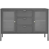 vidaXL Komoda antracit 105 x 35 x 70 cm od čelika i stakla | shoptok.hr