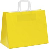  Papirnate vrećice 50 kom s ručkama žute 32x17x25 cm | Shoptok.si