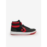 Converse Red and Black Mens Ankle Leather Sneakers Pro Blaze Cu - Men
