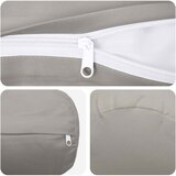  Presvlaka za jastuk 2 pcs HEERLEN Siva Ø 15 x 40 cm Poliester | shoptok.hr