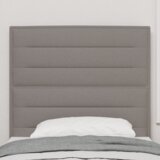  LED vzglavje z linijskim dizajnom Taupe 100 cm Tkanina, (22080246) | Shoptok.si
