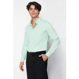 Trendyol Mint Men's Slim Fit Smart Shirt