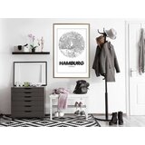  Poster - City Map: Hamburg (Round) 30x45 | shoptok.hr