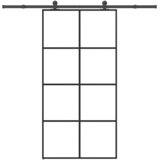  Klizna vrata s priborom 102,5x205 cm od stakla ESG i aluminija | shoptok.hr