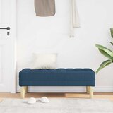  Klupa s jastukom Plava 113 x 57 x 39 cm tkanina | Eponuda.com