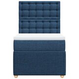  Krevet s oprugama i madracem plavi 90 x 190 cm od tkanine | shoptok.hr