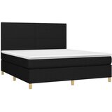  box spring s madracem LED crni 180x200 cm od tkanine | shoptok.hr