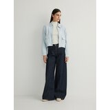 Reserved - Jakna s visokim udjelom lana - svjetloplavo | shoptok.hr