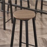 SoBuy komplet barske mize s 4 stoli v črni barvi v industrijskem slogu, (20814605) | Shoptok.si
