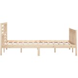  Posteljni okvir iz trdnega lesa 200x200 cm, (20646846) | Shoptok.si