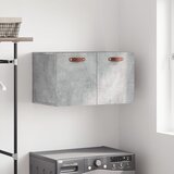 Maison Chic Stenska omarica - Zidna omarica betonsko siva 60x36,5x35 cm inženirski les iu84, (22063683) | Shoptok.si