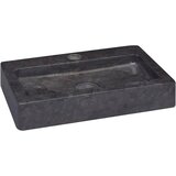 vidaXL Umivalnik črn 38x24x6,5 cm marmor | Shoptok.si